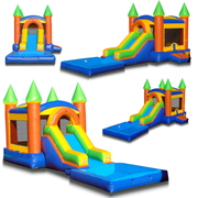 inflatable water slide castle combo
